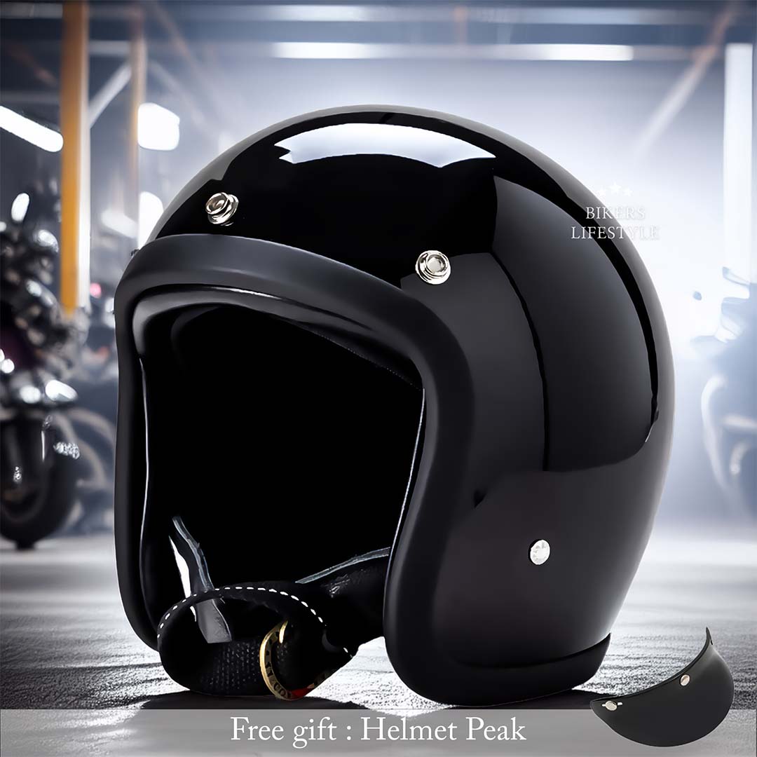 Casco Moto Vintage Low Profile Certificato DOT e ECE