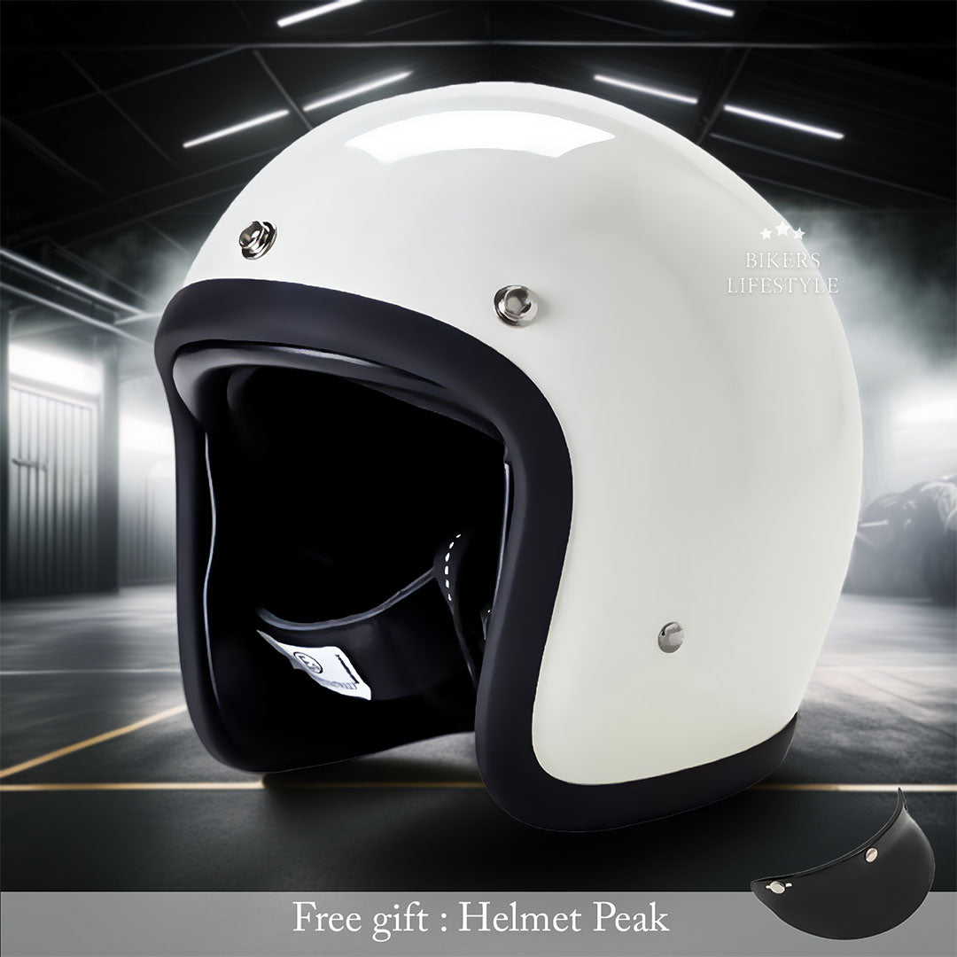 Casco Moto Vintage Low Profile Certificato DOT e ECE