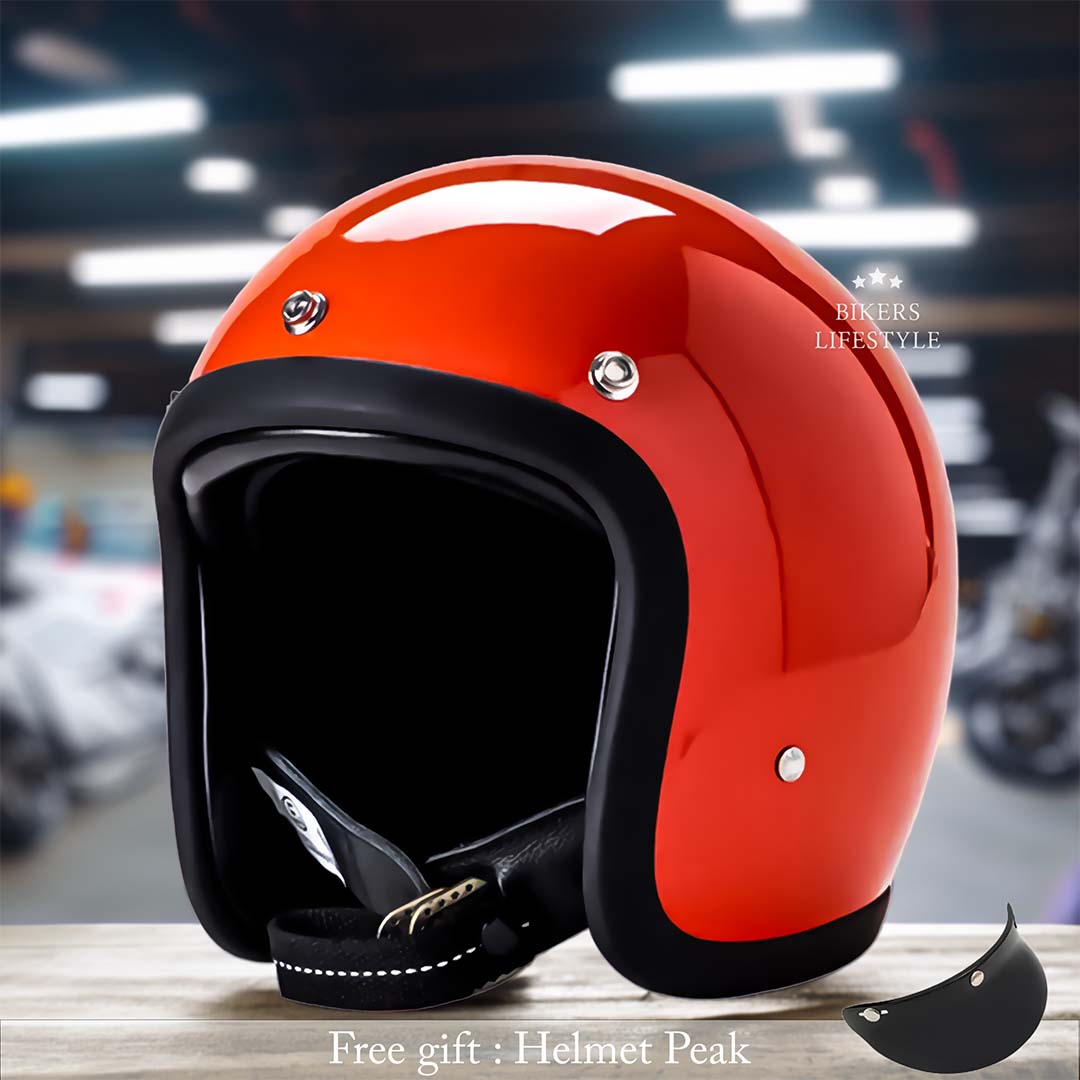 Casco Moto Vintage Low Profile Certificato DOT e ECE