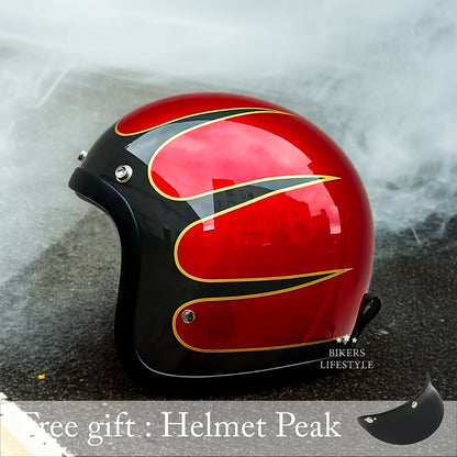 Casco Moto Vintage Low Profile Certificato DOT e ECE