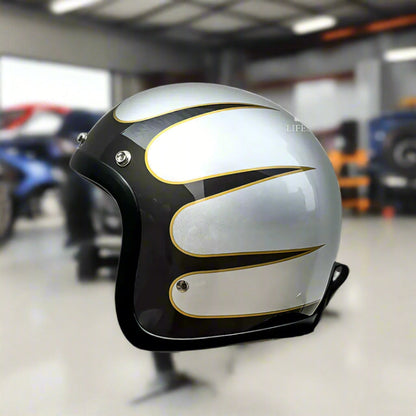 Casco Moto Vintage Low Profile Certificato DOT e ECE