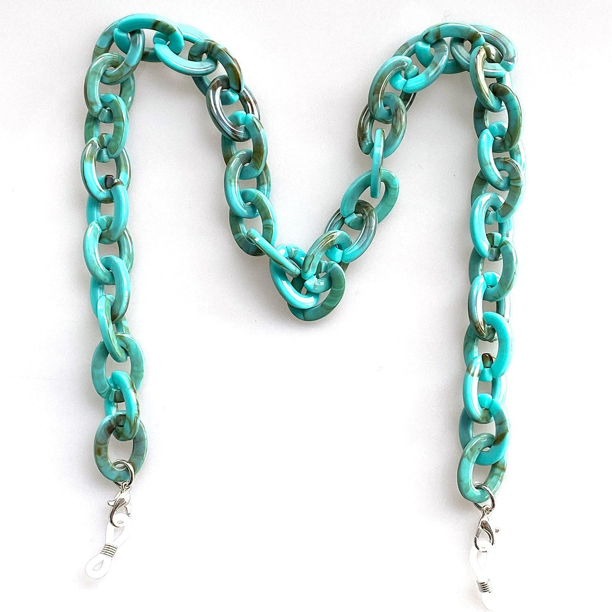 Catenella per occhiali oversize in acrilico chunky