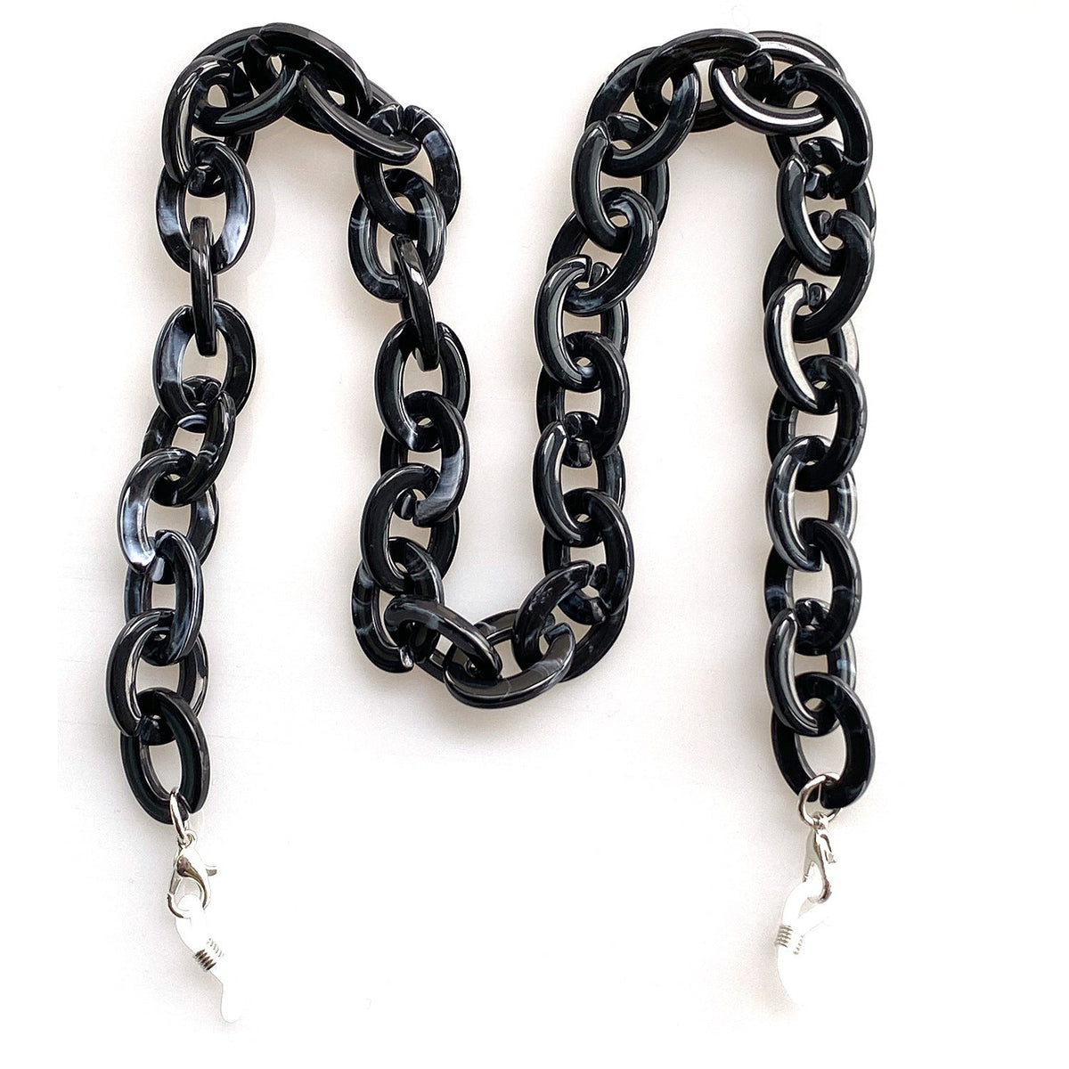 Catenella per occhiali oversize in acrilico chunky