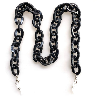 Catenella per occhiali oversize in acrilico chunky