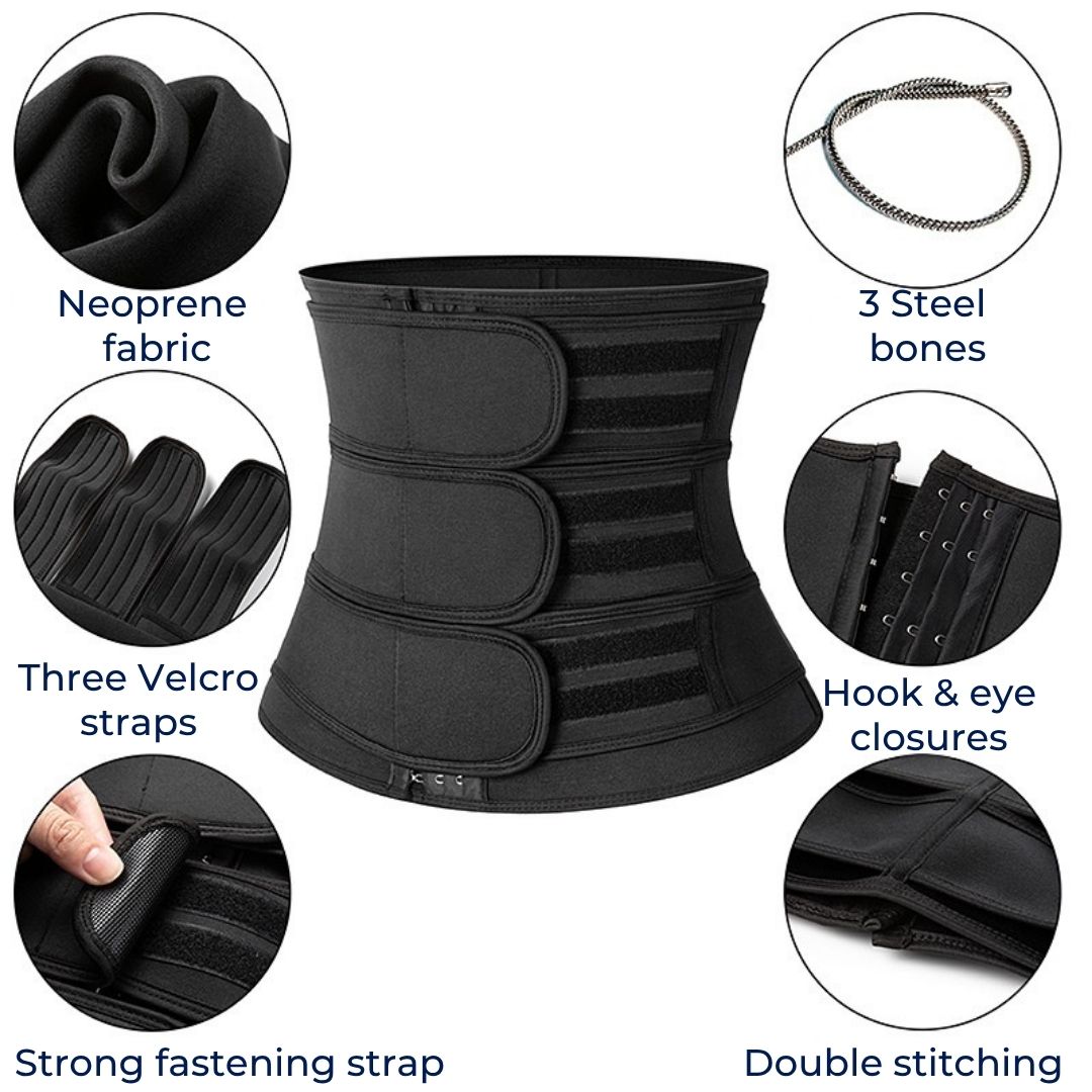 Cintura modellante ThermoCore a tripla compressione in neoprene traspirante