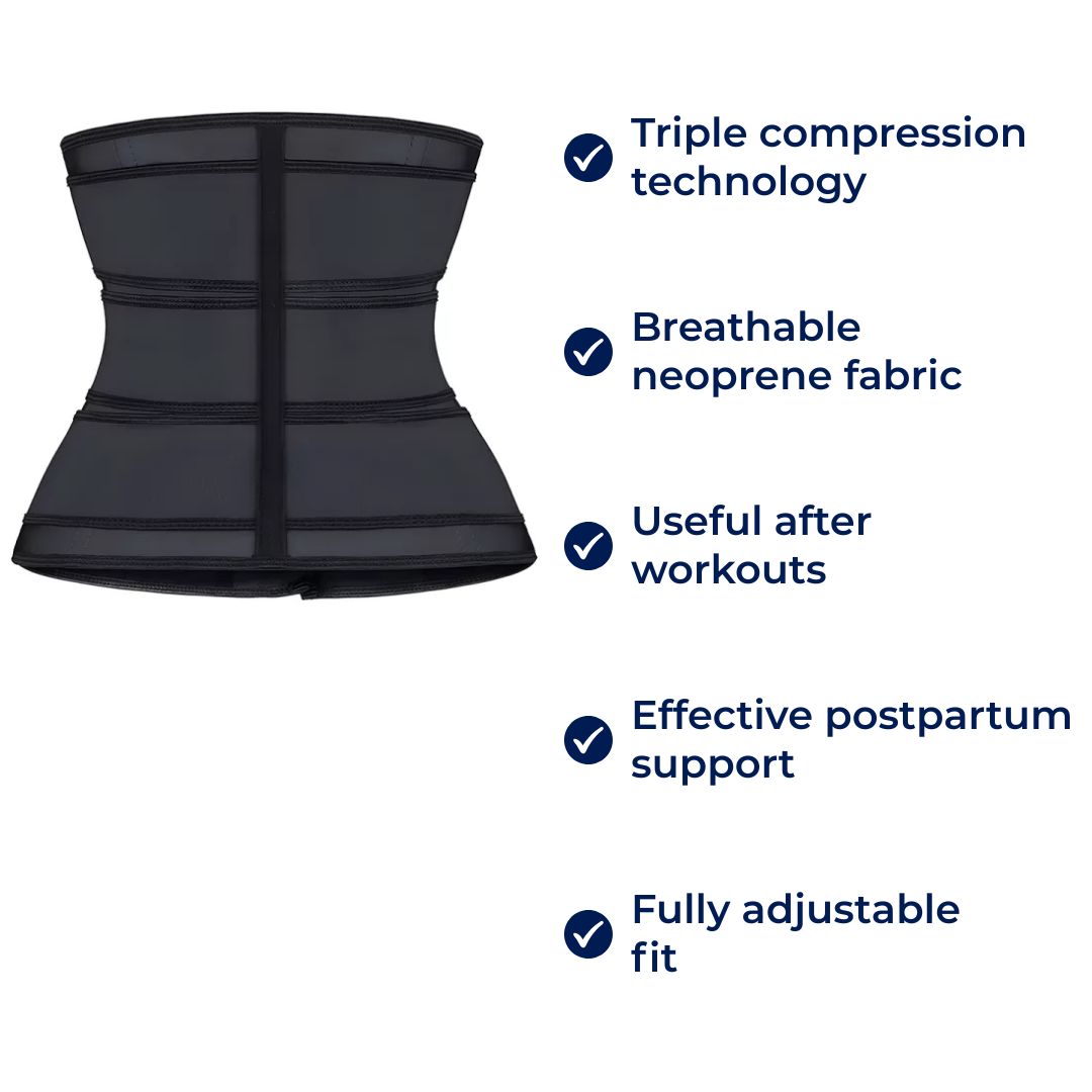 Cintura modellante ThermoCore a tripla compressione in neoprene traspirante