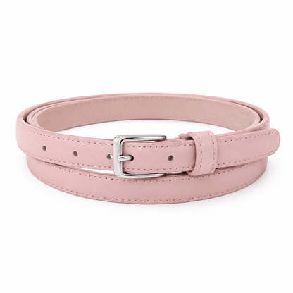 Cintura regolabile unisex in pelle vegana rosa Rassivo
