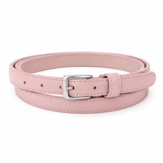 Cintura regolabile unisex in pelle vegana rosa Rassivo