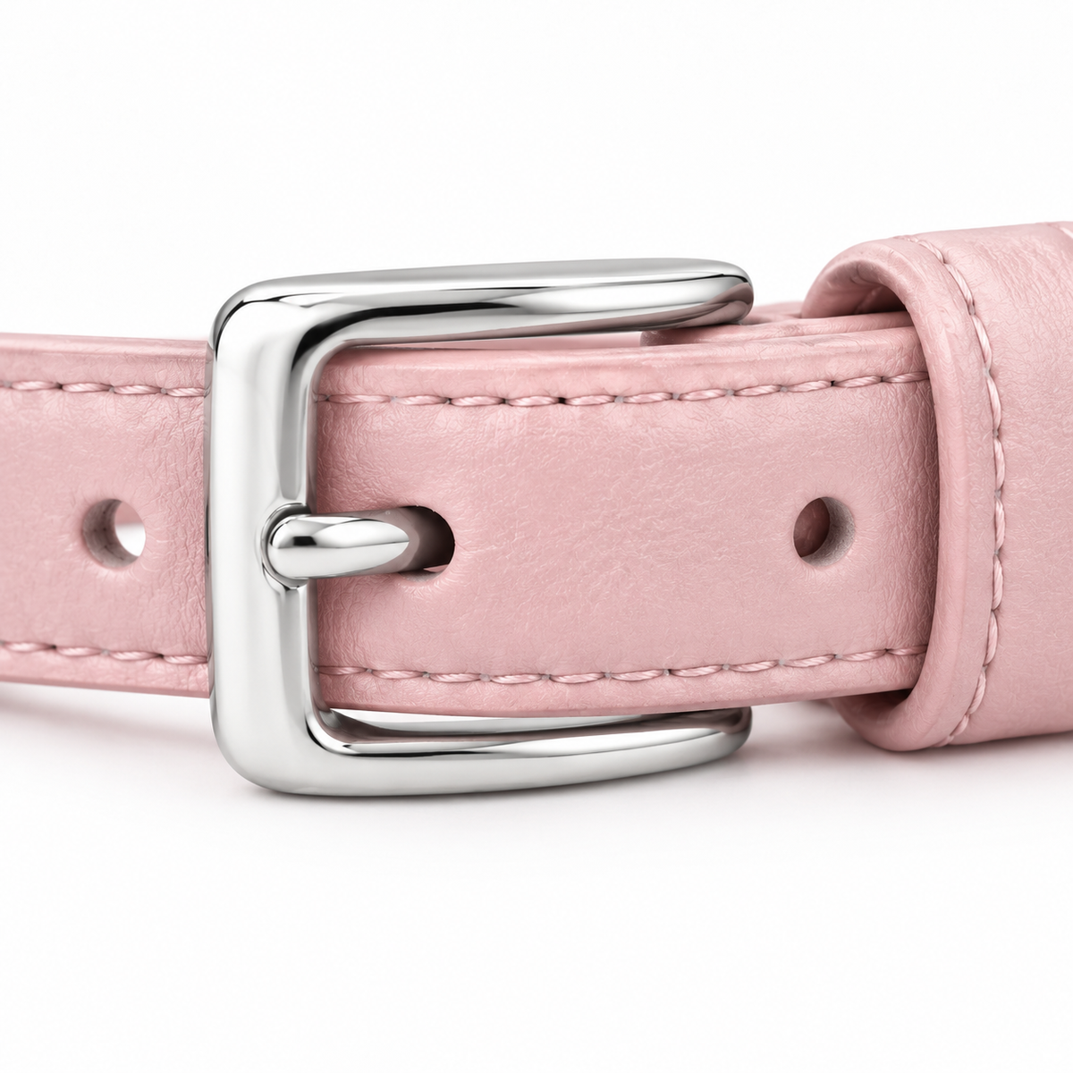 Cintura regolabile unisex in pelle vegana rosa Rassivo