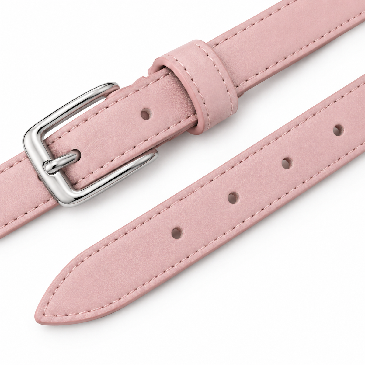 Cintura regolabile unisex in pelle vegana rosa Rassivo
