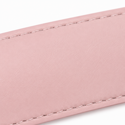 Cintura regolabile unisex in pelle vegana rosa Rassivo