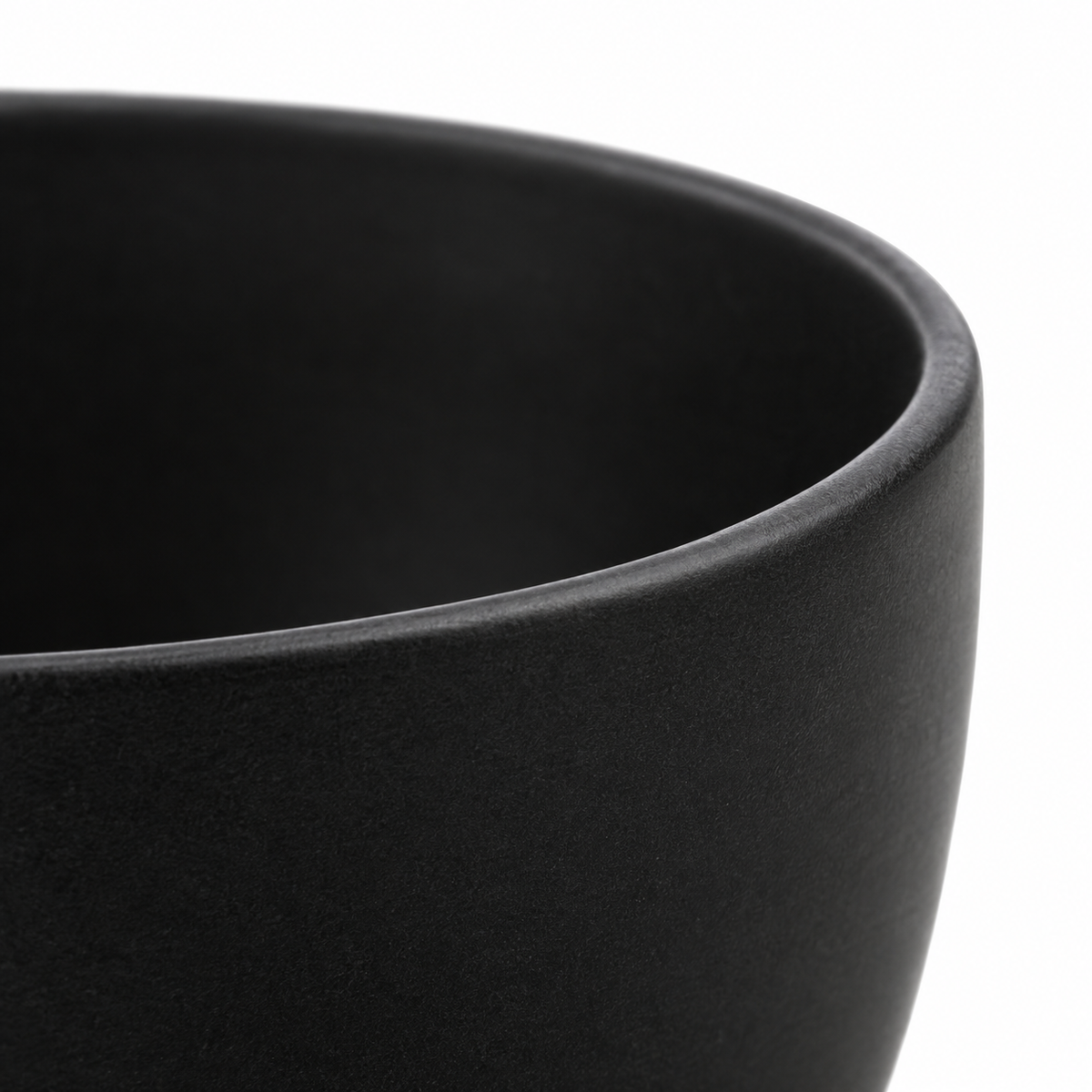 Ciotola in ceramica nera opaca Rassivo 15 cm porzione individuale