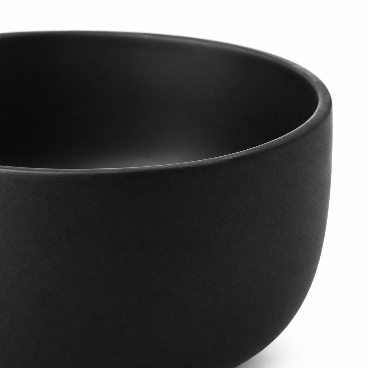 Ciotola in ceramica nera opaca Rassivo 15 cm porzione individuale