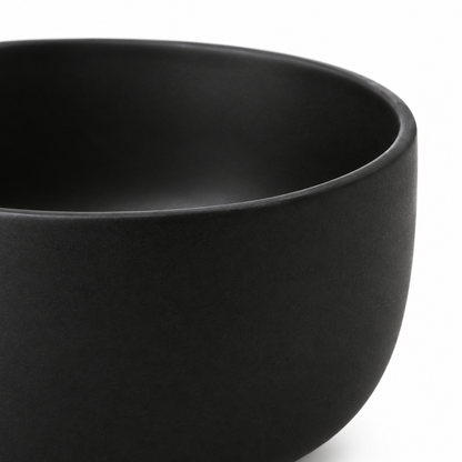 Ciotola in ceramica nera opaca Rassivo 15 cm porzione individuale