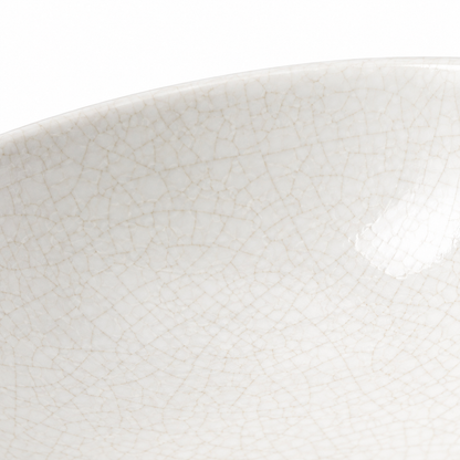 Ciotola per pasta in ceramica bianca 25 cm larga e bassa