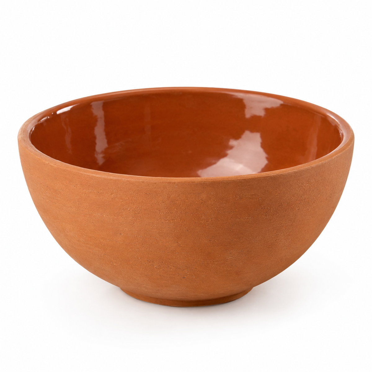 Ciotola rustica in terracotta 25 cm fatta a mano profonda