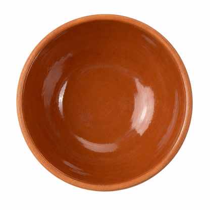 Ciotola rustica in terracotta 25 cm fatta a mano profonda