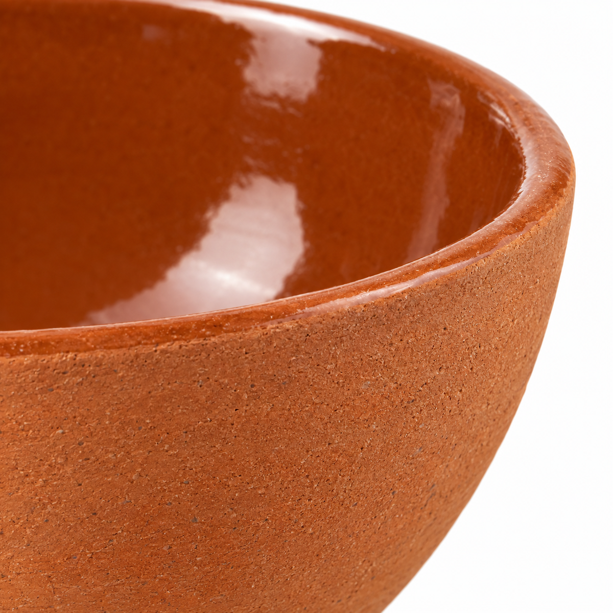 Ciotola rustica in terracotta 25 cm fatta a mano profonda