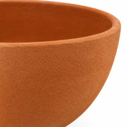 Ciotola rustica in terracotta 25 cm fatta a mano profonda