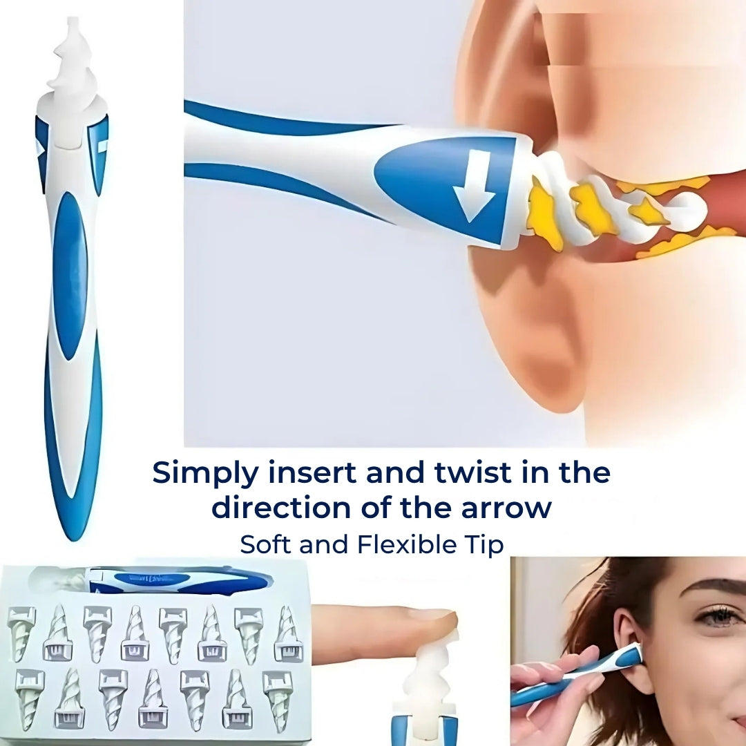 ClearEar | Rimuovi Cerume in Silicone – Sicuro – Non Invasivo – Flessibile per Igiene Auricolare – Comfort Uditivo – Chi