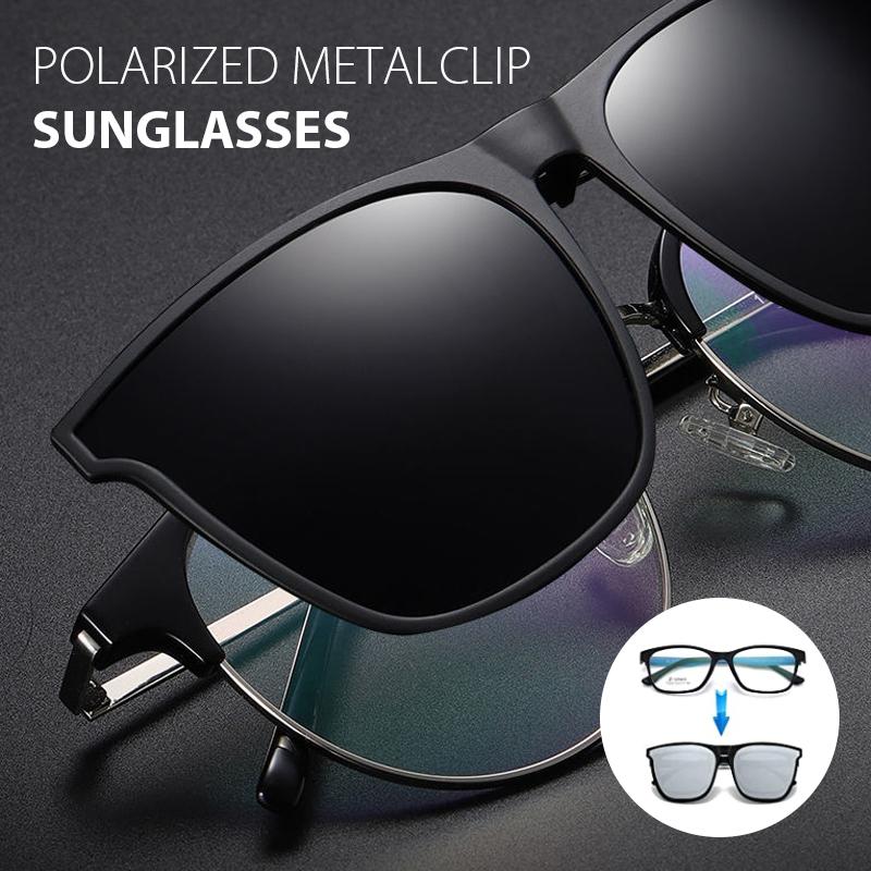 Clip-On Polarizzato Ribaltabile per Occhiali da Vista