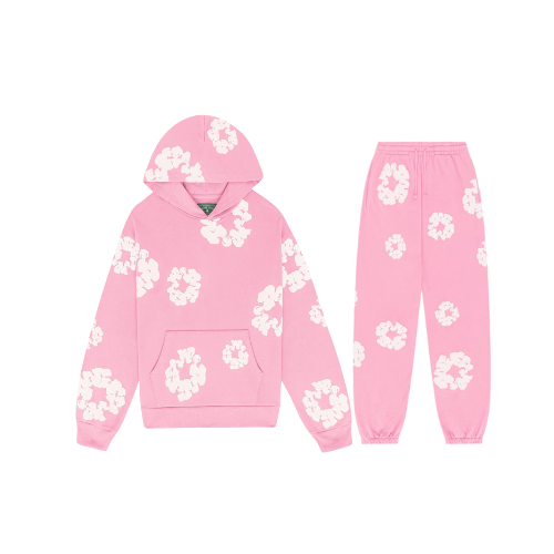 Completo Athleisure con Felpa e Jogger a Stampa Floreale