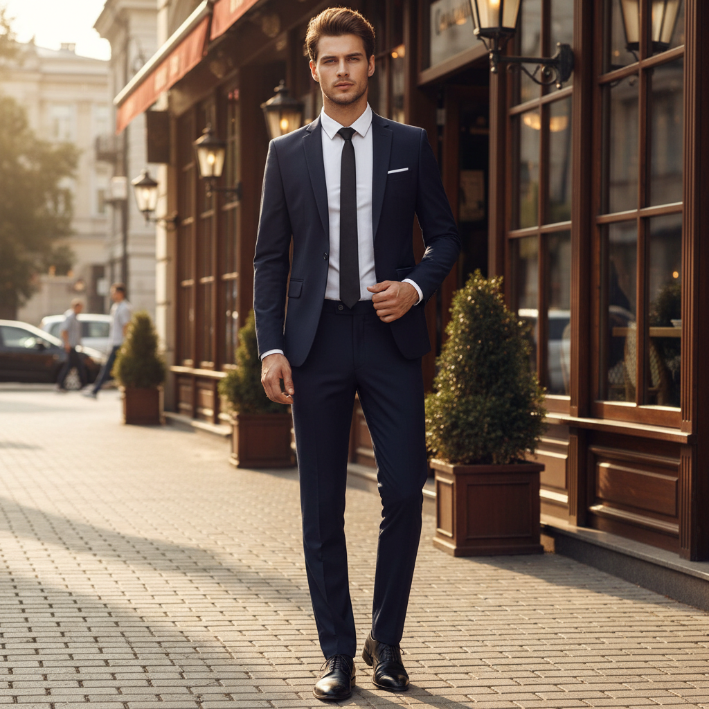 Completo da Uomo Slim Fit Elegante Rassivo