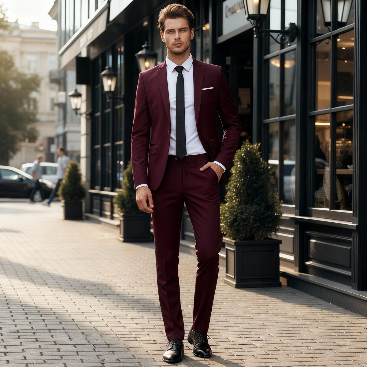 Completo da Uomo Slim Fit Elegante Rassivo