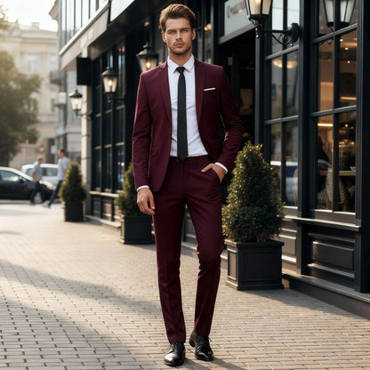 Completo da Uomo Slim Fit Elegante Rassivo