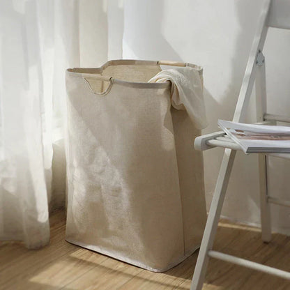 Contenitore pieghevole in cotone e lino stile giapponese