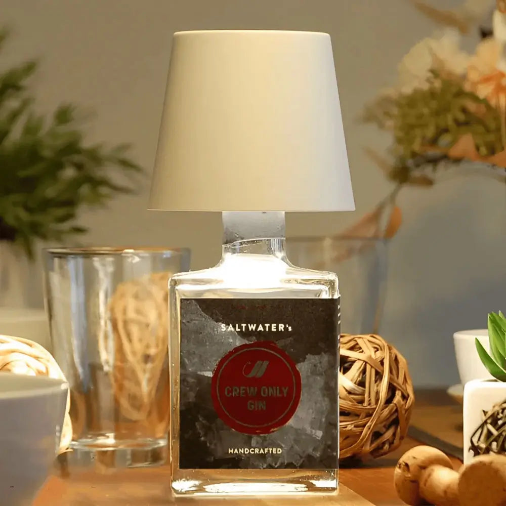 Convertitore per bottiglia in lampada LED 10,4 × 14,5 cm | 12 colori, dimmerabile | ricaricabile USB-C, batteria 18–24 o