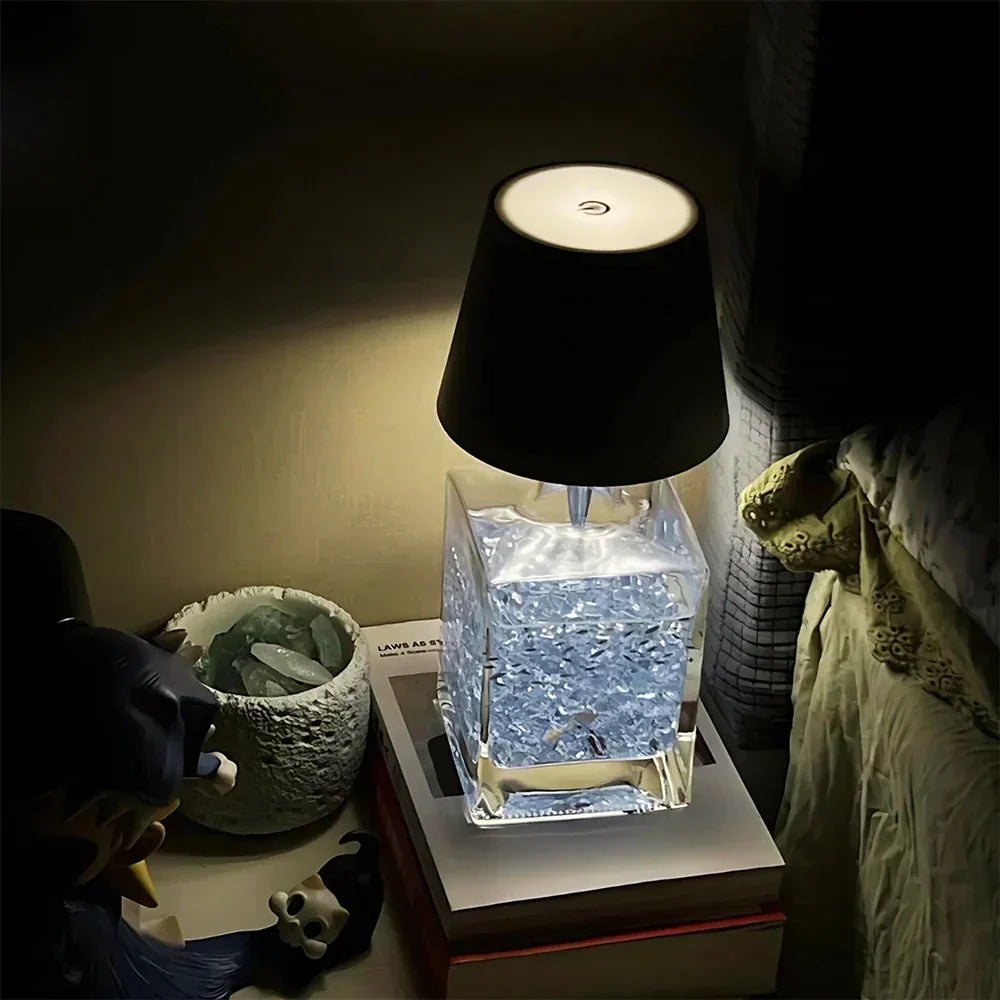 Convertitore per bottiglia in lampada LED 10,4 × 14,5 cm | 12 colori, dimmerabile | ricaricabile USB-C, batteria 18–24 o