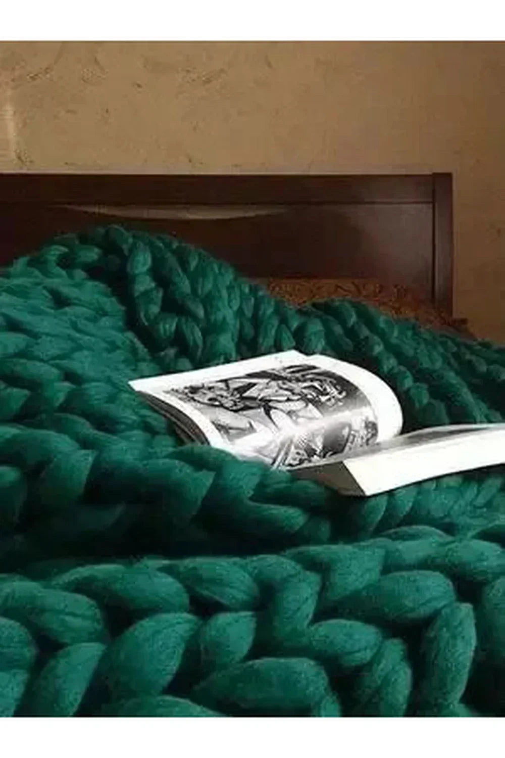 Coperta a Maglia Grossa Morbida
