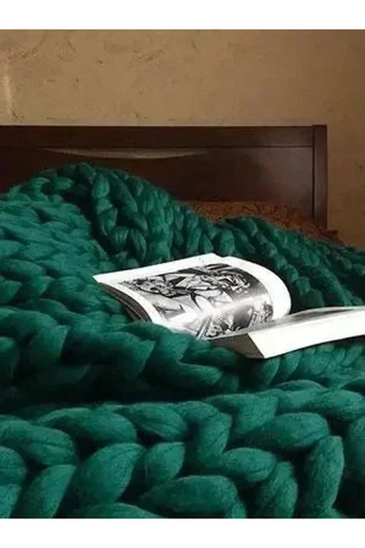 Coperta a Maglia Grossa Morbida