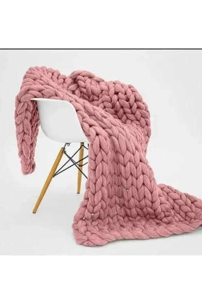 Coperta a Maglia Grossa Morbida