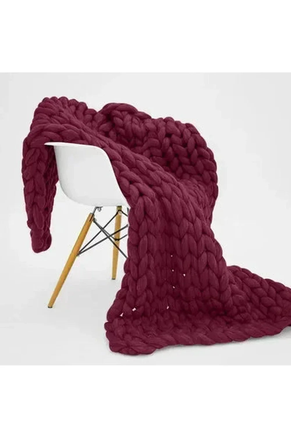 Coperta a Maglia Grossa Morbida