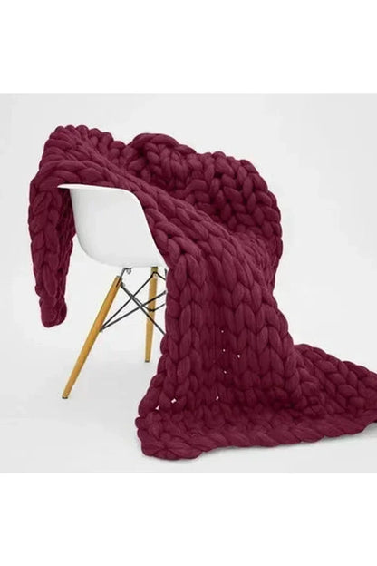 Coperta a Maglia Grossa Morbida