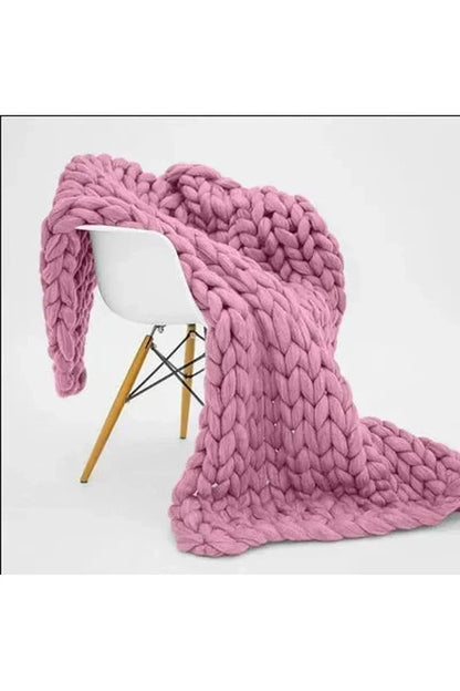Coperta a Maglia Grossa Morbida