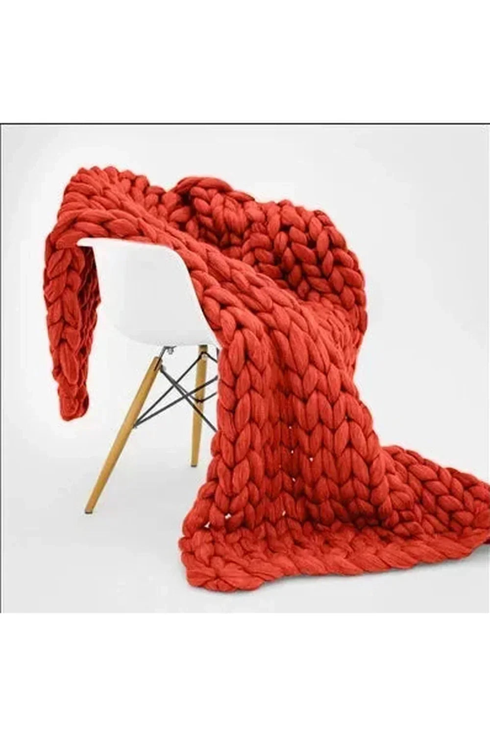Coperta a Maglia Grossa Morbida