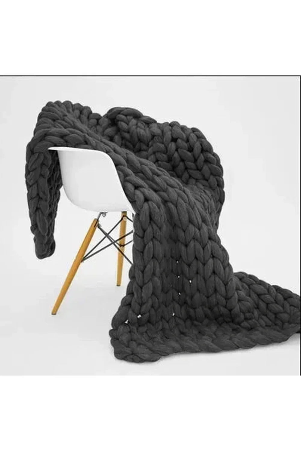 Coperta a Maglia Grossa Morbida