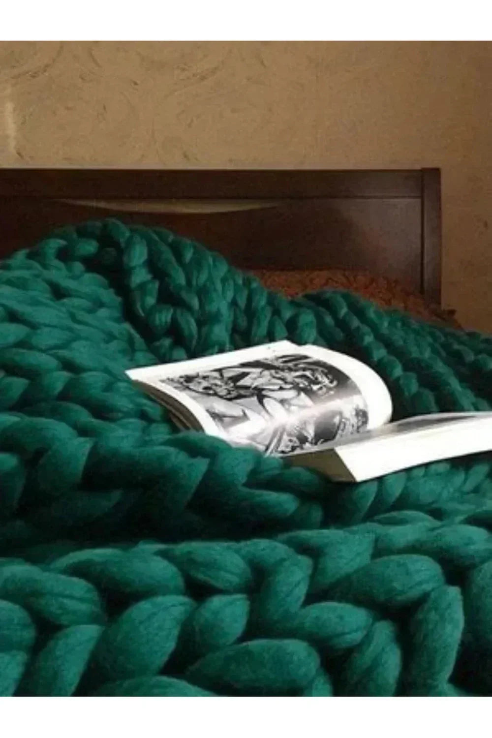 Coperta a Maglia Grossa Morbida