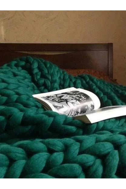 Coperta a Maglia Grossa Morbida