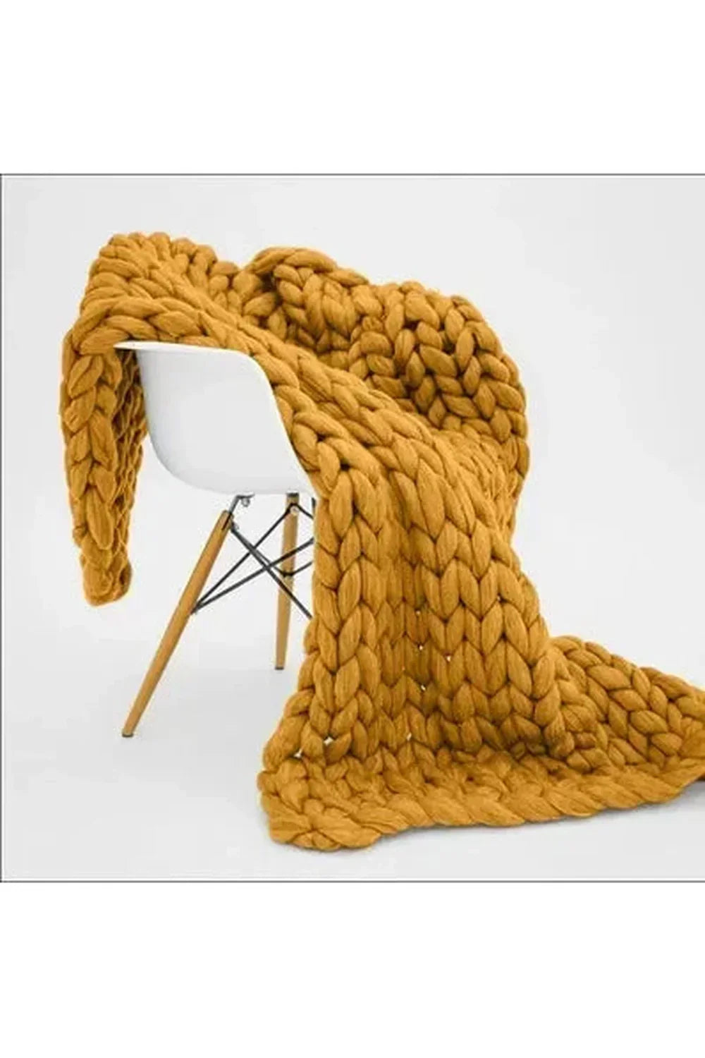 Coperta a Maglia Grossa Morbida