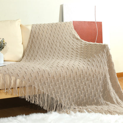 Plaid lavorato a maglia