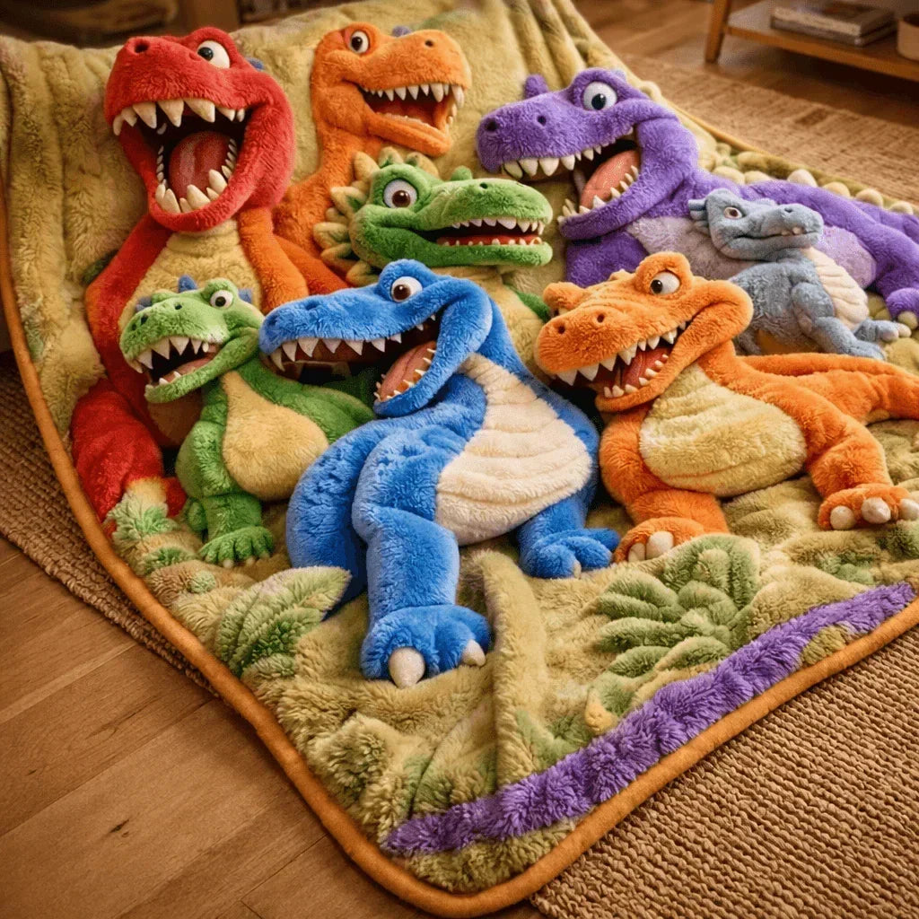 Coperta Dino Dream – ultra morbida e divertente
