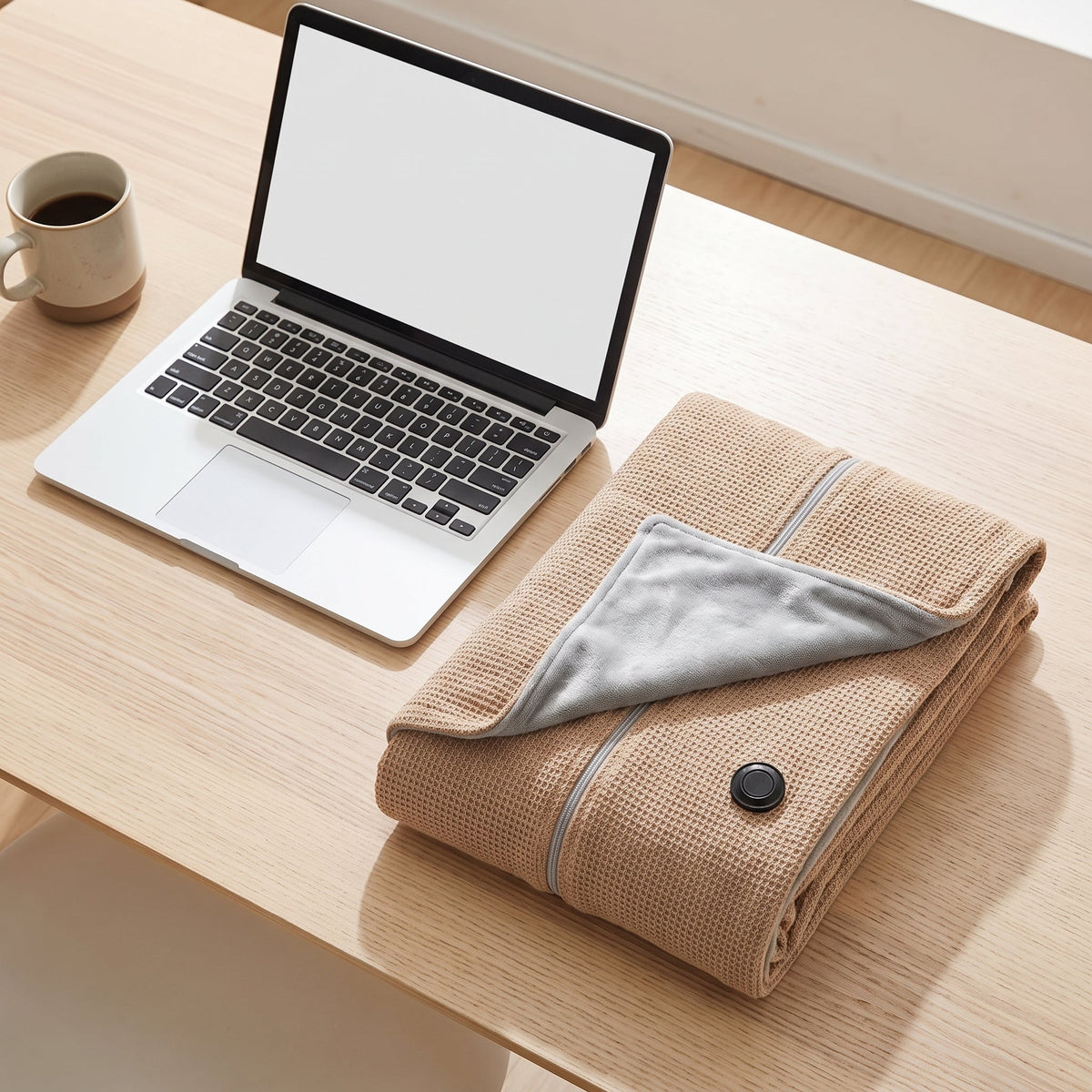 Coperta riscaldata indossabile con alimentazione USB e 8 zone di riscaldamento