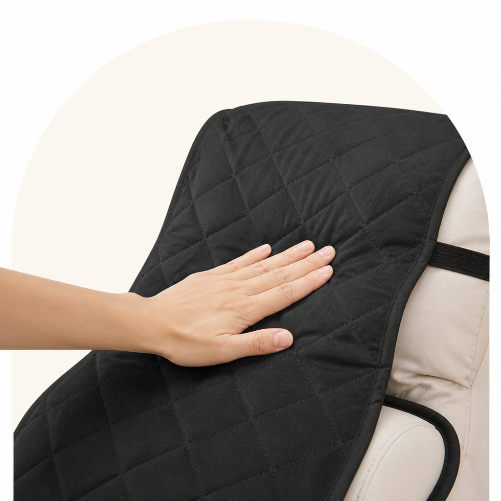 Copripoltrona trapuntato impermeabile e antiscivolo (con tasche laterali)