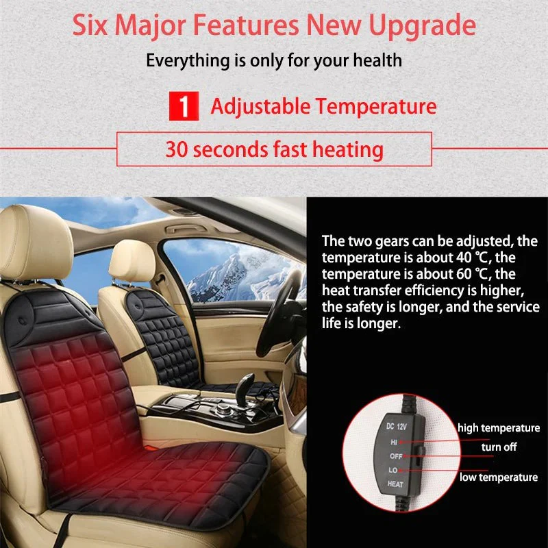 Coprisedile Auto Riscaldato con Regolazione Temperatura