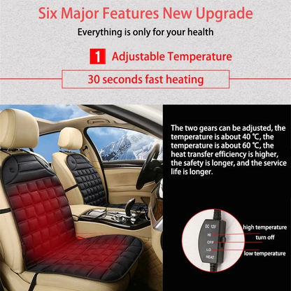 Coprisedile Auto Riscaldato con Regolazione Temperatura