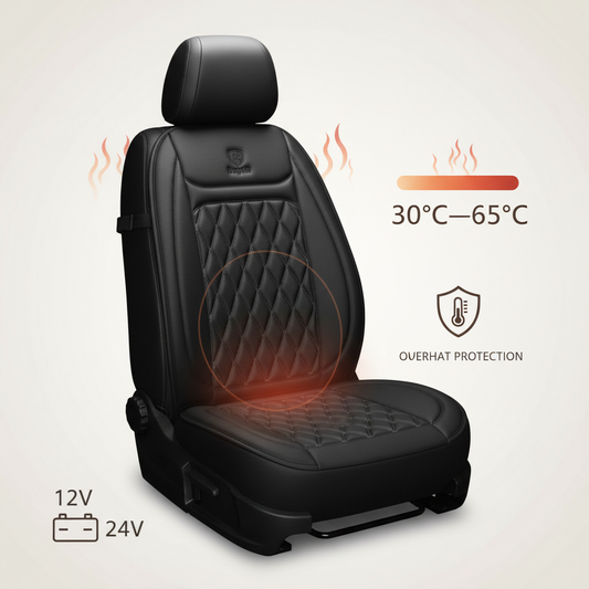 Coprisedile Auto Riscaldato con Controllo Temperatura Regolabile 30 °C–65 °C per Auto, Camion e Casa